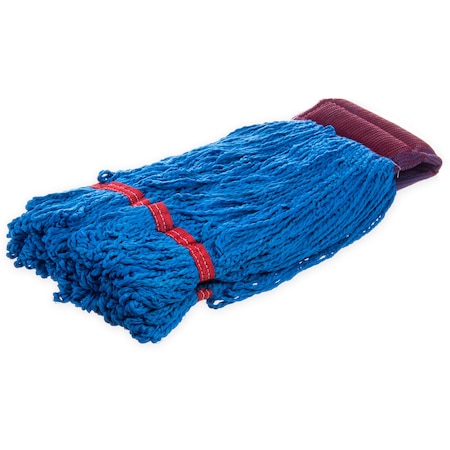 Looped-End Wet Mop, Blue, Microfiber, PK12, 36942014 MPN:36942014