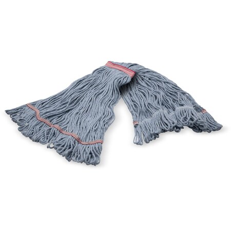 Looped-End Mop, L, Blue w/Red Band, 4ply MPN:369425B14