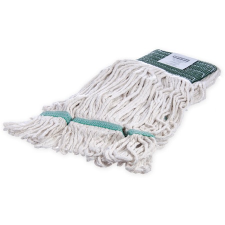 Medium Looped-End Wet Mop, Green Band, PK12, 369551B00 MPN:369551B00
