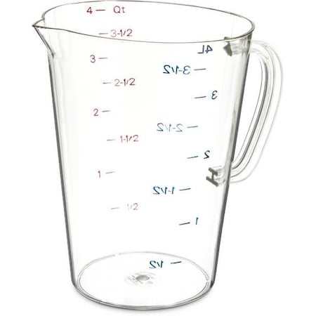 Measure Cup, Clear, 1 gal MPN:4314507