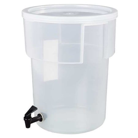 Beverage Dispenser, Round, 5 Gal, Black MPN:220930