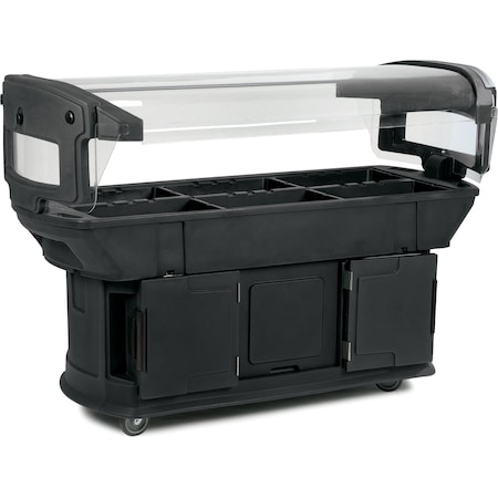 Food Bar, 6 ft. x 2 ft. x 4.5 ft., Black MPN:771103