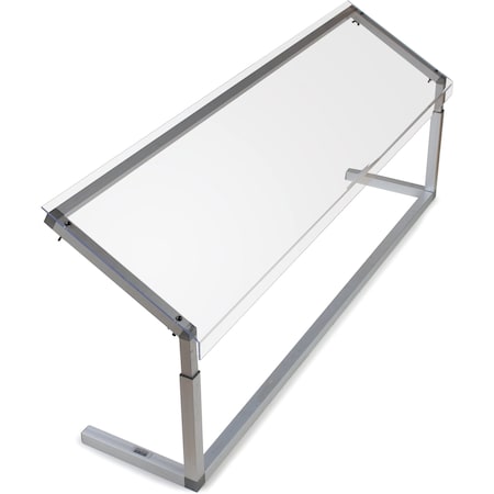 Adj. Single-Sided Sneeze Guard, 60