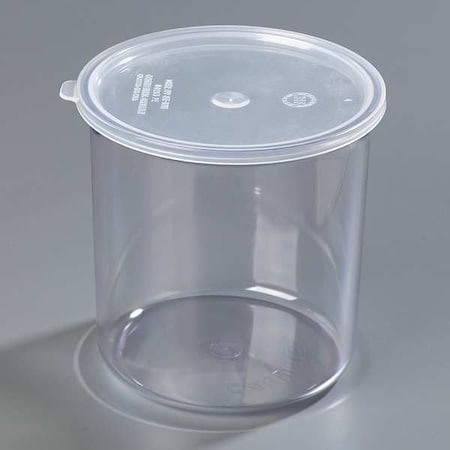 Food Crock with Lid, 6.75 in H, Clear, PK6 MPN:0302GR07