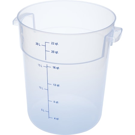 Food Storage Container, Color Clear, 22 qt MPN:1096930