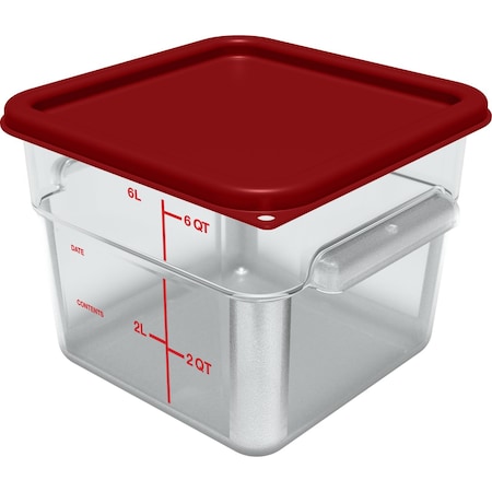 Food Containers w/Lids, 6 qt, Clear, PK2 MPN:11952-207