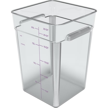 Food Storage Container, 22 qt, Clear MPN:11956AF07