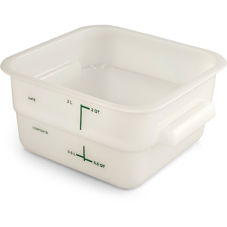 Food Storage Container, 2 qt, White MPN:11960PE02