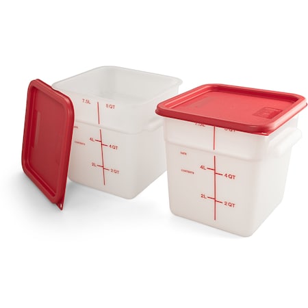 Food Storage Container, Square, 6 qt, PK2 MPN:11963-202