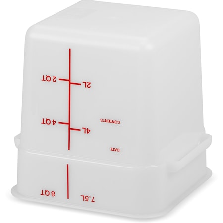 Food Storage Container, 8 qt, White MPN:11963PE02