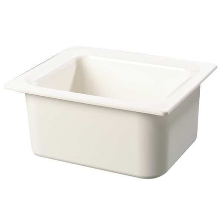Half Size Food Pan, 6 Qt Cap, White MPN:CM110102