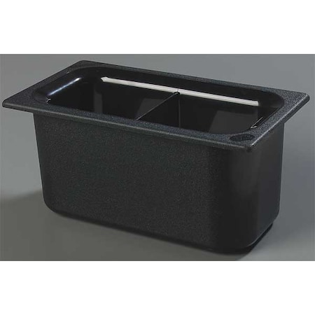 Third Size Food Pan, 3.4 Qt Cap, Black MPN:CM110303