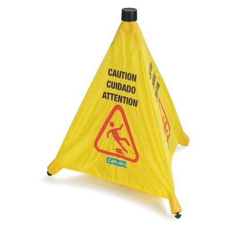 Pop-Up Caution Cone, 20in, Yellow, PK12 MPN:3694204