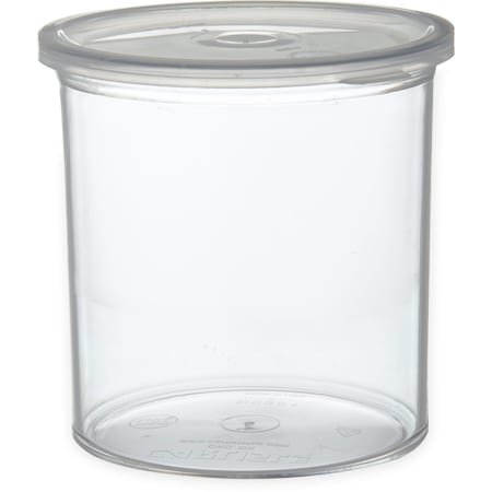 Crock w/Lid, 1.2 qt., Clear, PK12 MPN:030107