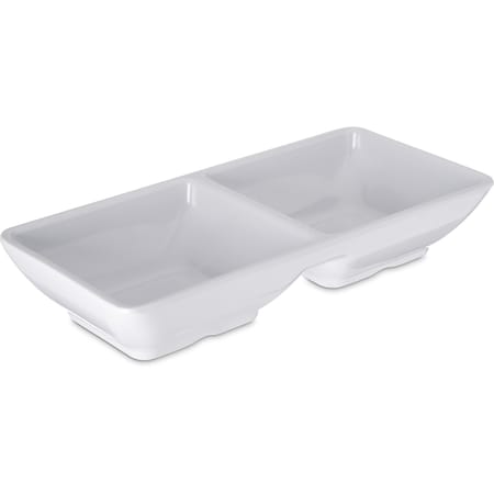 Melamine Dbl Sqr Ramekin, 2 oz., Wt, PK24 MPN:086202