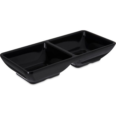 Melamine Dbl Sqr Ramekin, 2 oz., Bk, PK24 MPN:086203