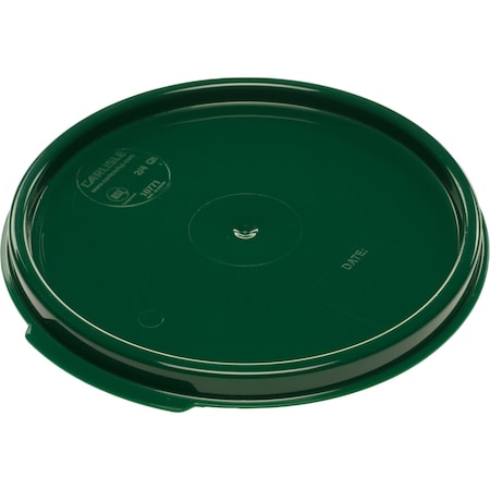 Round Container Lid, 2-4 qt., Green, PK12 MPN:1077108