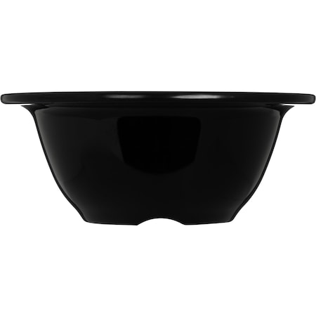 Melamine Rim Nappie Bowl, 10 oz., Blk, PK24 MPN:3303803