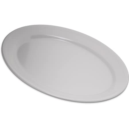 Mlmn Ovl Platter Tray, 12x8.5, Wht, PK24 MPN:4356002