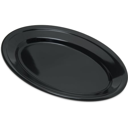 Mlmn Ovl Platter Tray, 9.25x6.25, Blk, PK24 MPN:4356303