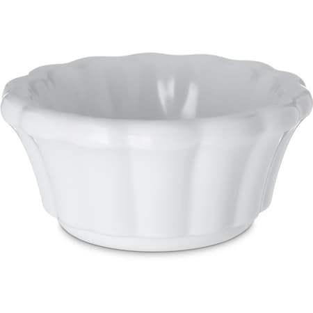 Melamine Scalloped Ramekin, 2 oz., Wt, PK48 MPN:4394302