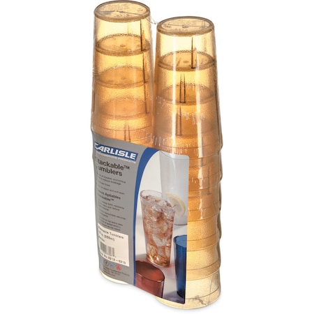 SAN Tumbler, 12 oz., 12/Pack, Amber, PK6 MPN:5212-8213