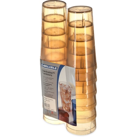 SAN Tumbler, 20 oz., 12/Pack, Amber, PK6 MPN:5220-8213