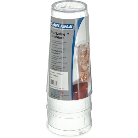 SAN Tumbler, 32 oz., 3/Pack, Clear, PK8 MPN:5232-8107