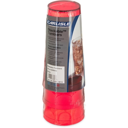 SAN Tumbler, 32 oz., 6/Pack, Ruby, PK4 MPN:5232-8210