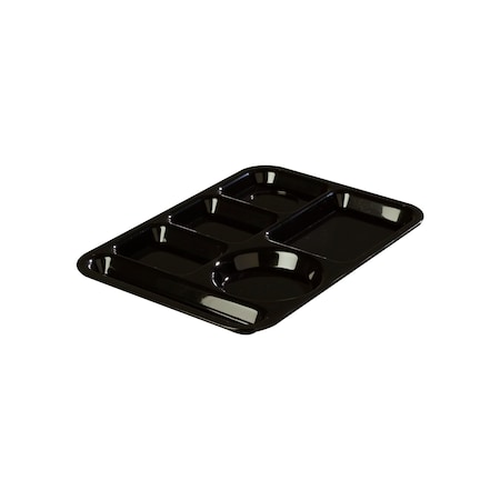 Left-Hand, 6-Compartment Tray, Black, PK24 MPN:61403