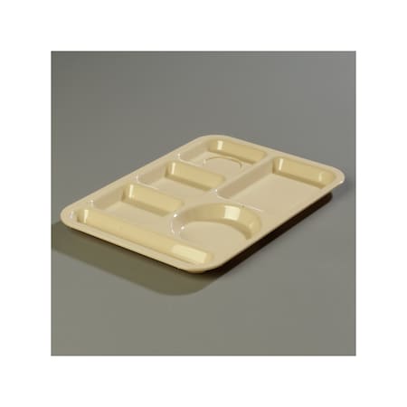 Left-Hand, 6-Compartment Tray, Tan, PK24 MPN:61425