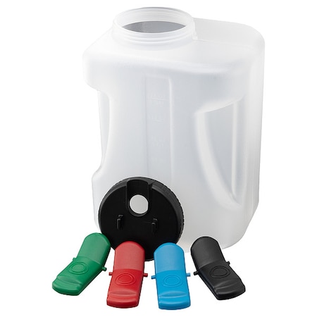 Container w/Blk Lid, 1 gal., PK2 MPN:640000