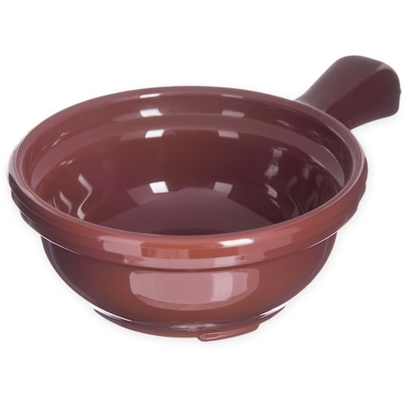 Handled Soup Bowl, 8 oz., Brown, PK24 MPN:700628