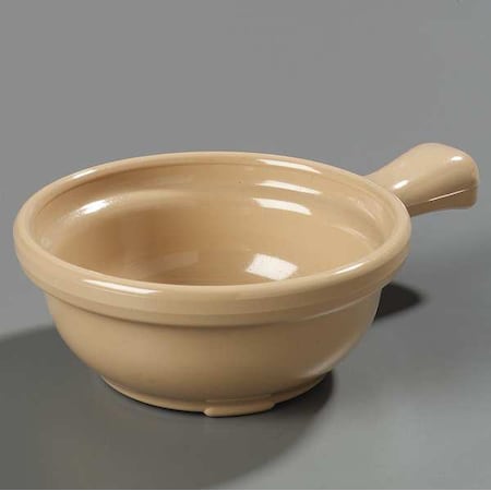 Handled Soup Bowl, 8 oz., SAN/Polycarbonate Stone PK24 MPN:7006GR19