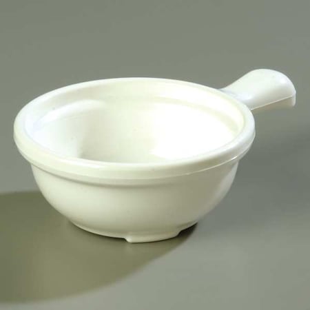 Handled Soup Bowl, 12 oz., SAN/Polycarbonate White PK24 MPN:7420GR02