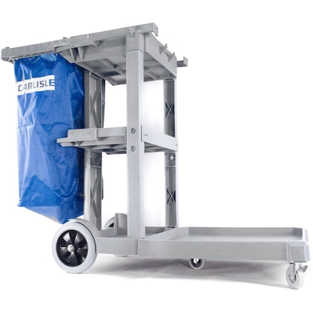 Long Platform Janitorial Cart, Gray MPN:JC1945L23