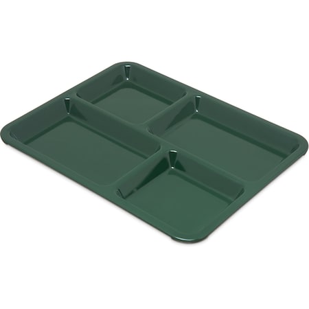 Tray, 4-Compartment, Forest Green, PK12 MPN:KL44408