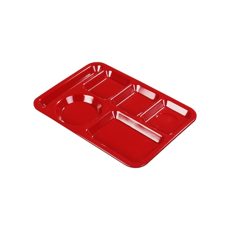 Left-Hand, 6-Compartment Tray, Red, PK24 MPN:P61405