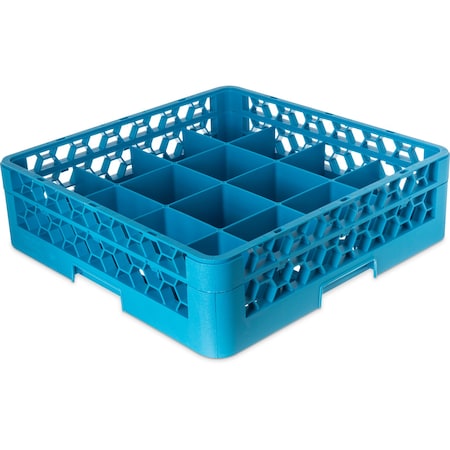 Tilted Cup Rack w/1 Open Ext, 16 Comp, PK4 MPN:RC16-114
