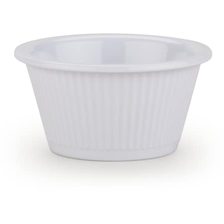 Melamine Fluted Ramekin, 2 oz, White MPN:S29202