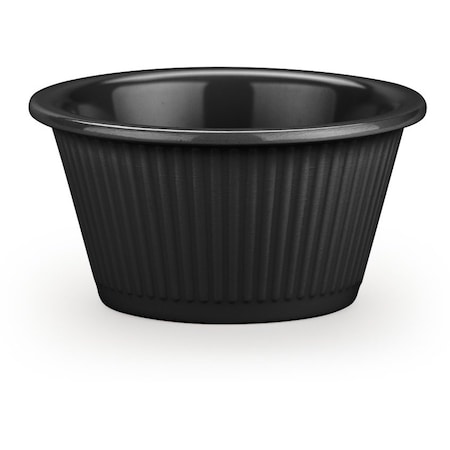Melamine Fluted Ramekin, 2 oz, Black MPN:S29203