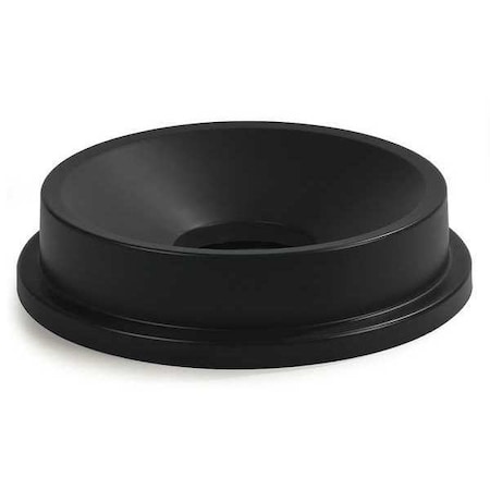 Bronco 32 Gal Trash Can Funnel Lid, Funnel Top Black, Polyethylene, 4 PK MPN:34103503