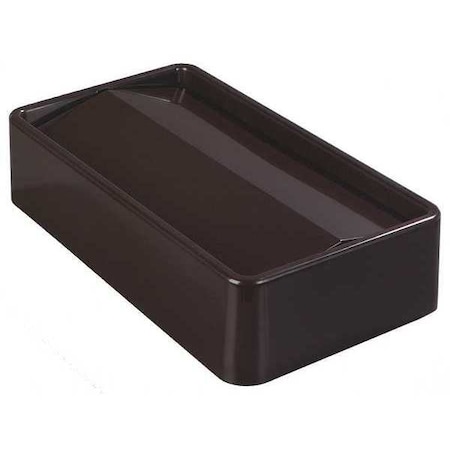 TrimLine (1) 15 Gal, (1) 23 Gal Trash Can Lid, Swing Dark Brown, ABS, 4 PK MPN:34202469