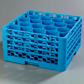Carlisle RW20-314 - Opticlean Newave 20-Compartment Glass Rack W/ 4 Extenders Carlisle Blue RW20-314 - Pkg Qty 2
