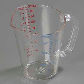 Carlisle 4314307 - Polycarbonate Measure Cup 1 Quart Clear 4314307 - Pkg Qty 6