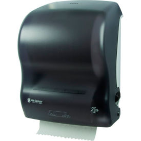 San Jamar® Simplicity Mechanical Hands Free Paper Towel Roll Dispenser Black Pearl T7400TBK