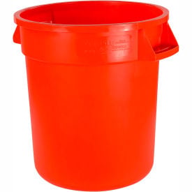 Carlisle Bronco Round Waste Container 32 Gallon Orange - 34103224 34103224