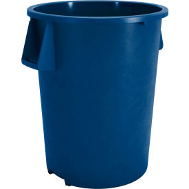 Carlisle Bronco Round Waste Container 55 Gallon Blue - 84105514 84105514 - Pkg Qty 2