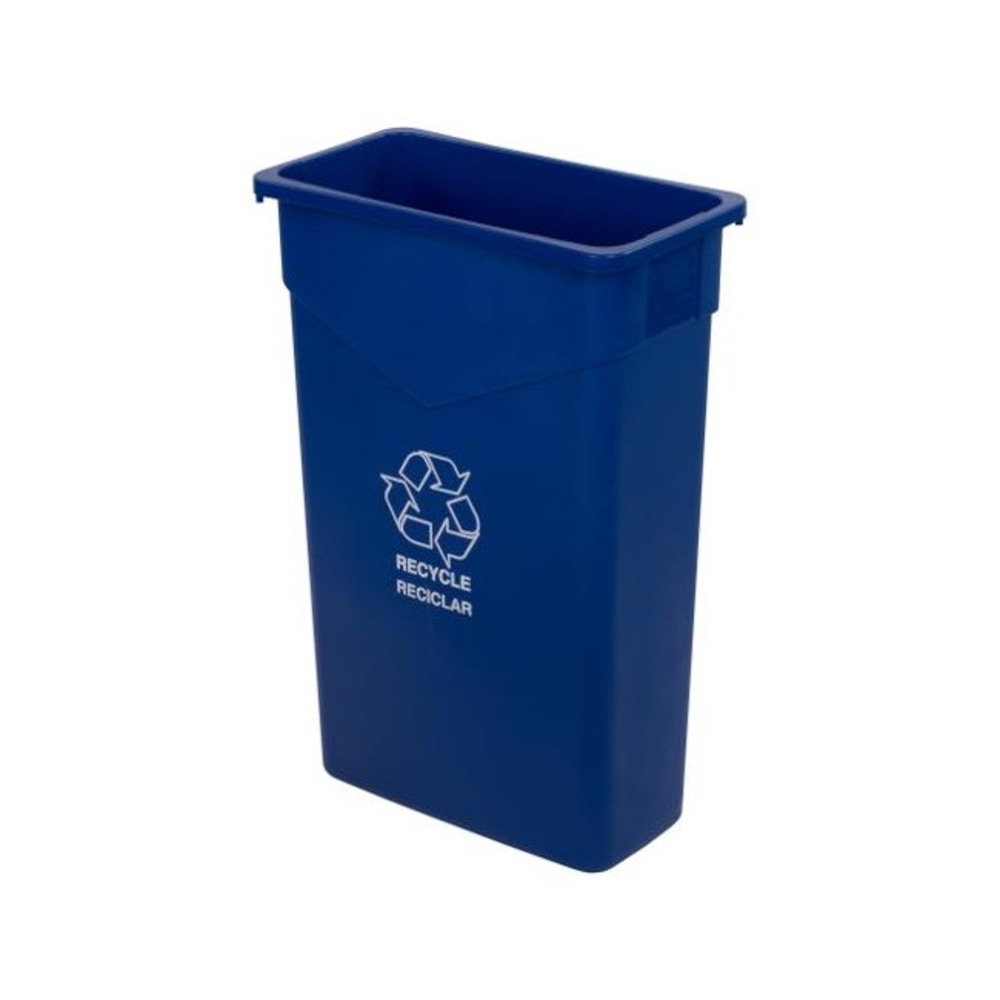 Carlisle TrimLine Recycle Can, 23 Gallons, Blue MPN:342023REC14