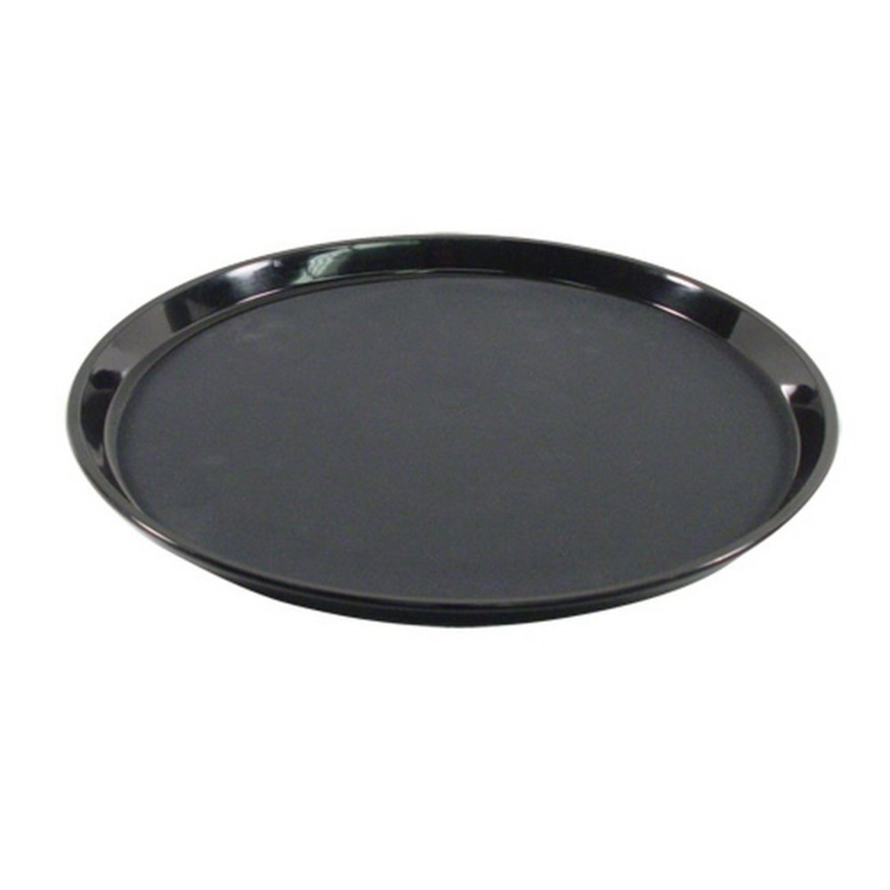 Carlisle GripLite Scratch-Resistant Round Serving Tray, 14in, Black MPN:1400GL004